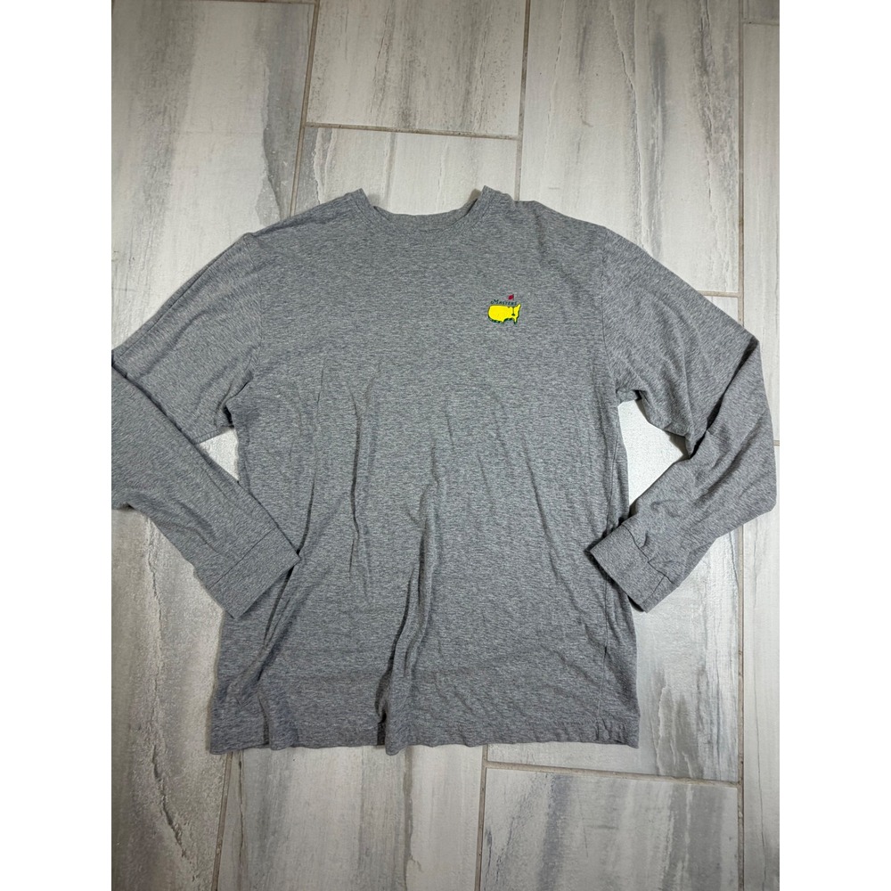 Masters Tournament Augusta National Golf Club Long Sleeve Shirt Gray Mens Medium